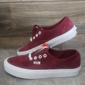 New Vans Authentic Suede Red Waterproof Sneakers