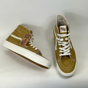 New Vans eco therapy tan white Khaki sk8 hi top athletic sneakers men’s size 12