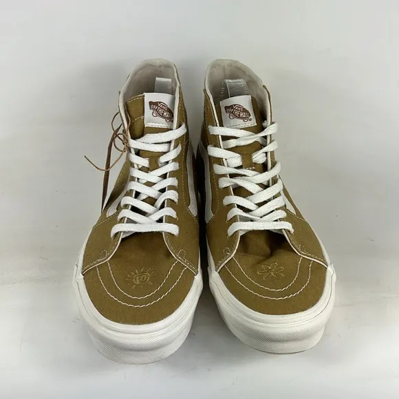New Vans eco therapy tan white Khaki sk8 hi top athletic sneakers men’s size 12