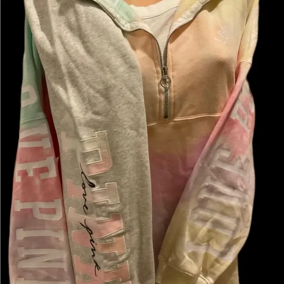 New Victoria’s Secret pink Slit back tank &amp; campus shorts Freya tie dye