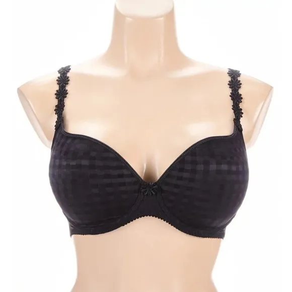 New With Tags Marie Jo Avero Padded Bra Heartshape In Black 30D