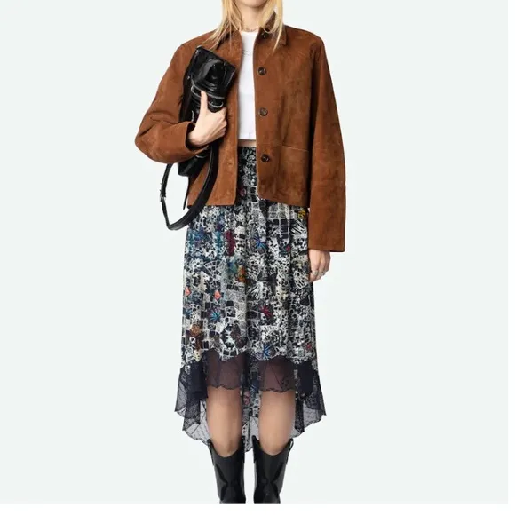 New: Zadig &amp; Voltaire Joslin Skirt with Pockets. Size Small IT