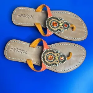 New Mystique bejeweled sandals thongs