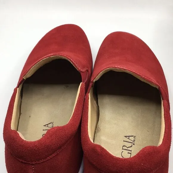 NIB Alegria Aaron Dark Res Suede Slip On Shoes - Size 43 EU 9.5 US (W US 13)