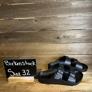 NIB Big Kids Birkenstock Arizona EVA Black Casual Comfort Slides Sandals Size 32