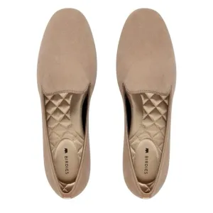 NIB Birdies The Original Starling Suede Slipper Flats in Latte - Size 8.5