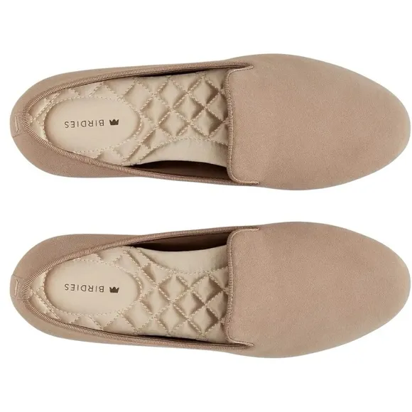NIB Birdies The Original Starling Suede Slipper Flats in Latte - Size 8.5