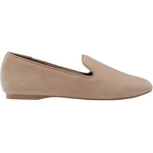 NIB Birdies The Original Starling Suede Slipper Flats in Latte - Size 8.5