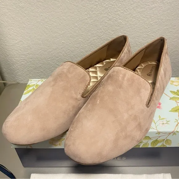 NIB Birdies The Original Starling Suede Slipper Flats in Latte - Size 8.5