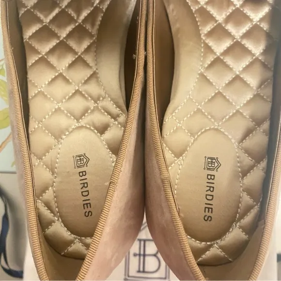 NIB Birdies The Original Starling Suede Slipper Flats in Latte - Size 8.5