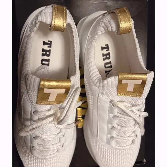 NIB Donald Trump POTUS Athletic Shoes White Sneakers Limited Edition Size 10 Men