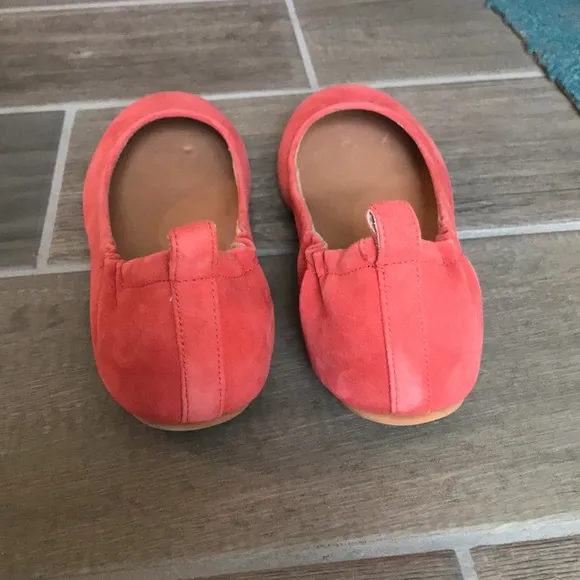 NIB Fitflop Coral Pink Allegro Suede Ballet Flat