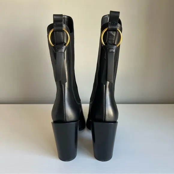 NIB FRAME Le Manhattan Chelsea boots in black size 38