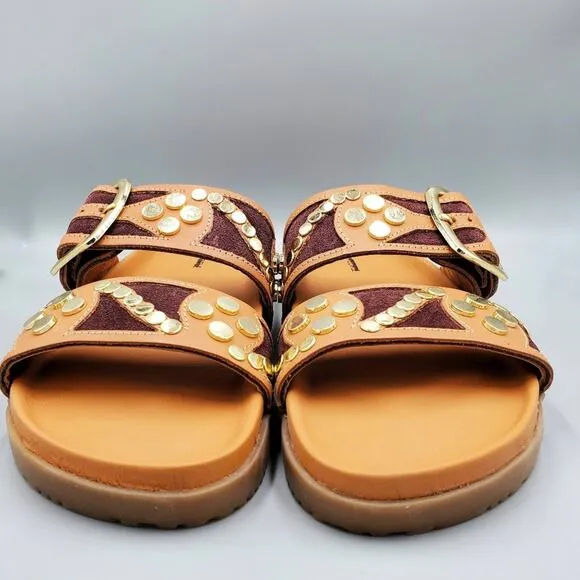NIB Free People Revelry Studded Platform &quot;Vachetta&quot; Sandal Sizes 6, 7, 7.5