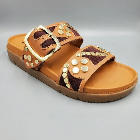 NIB Free People Revelry Studded Platform &quot;Vachetta&quot; Sandal Sizes 6, 7, 7.5