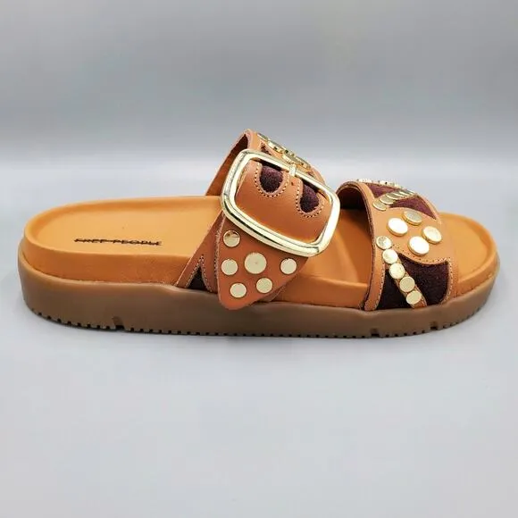 NIB Free People Revelry Studded Platform &quot;Vachetta&quot; Sandal Sizes 6, 7, 7.5