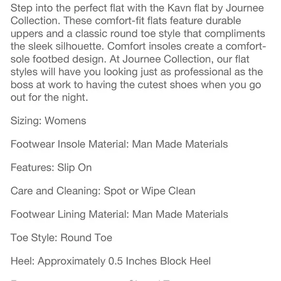 💙NIB JOURNEE COLLECTION KAVN FLATS