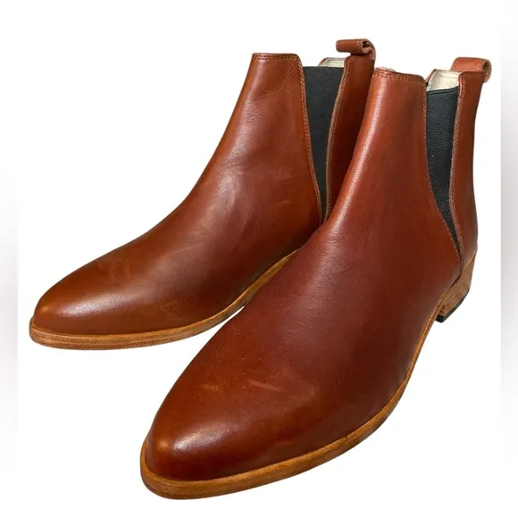 NIB Nisolo Eva Everyday Chelsea Boot in Brandy Women’s size 8