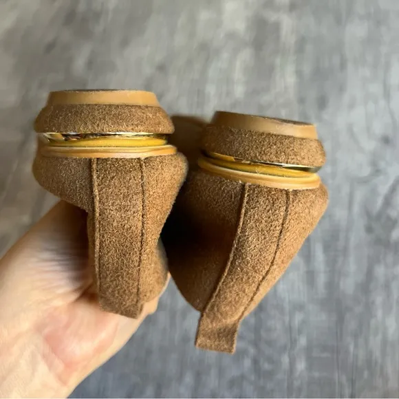 Nicholas Kirkwood Beya Suede Loafers Flats Camel Size 36
