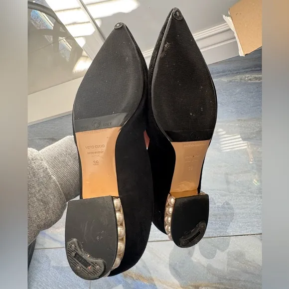 Nicholas Kirkwood suede flats‎