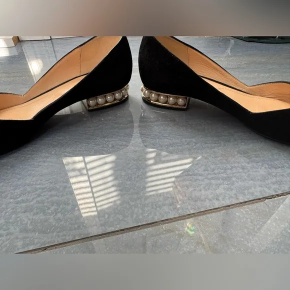 Nicholas Kirkwood suede flats‎