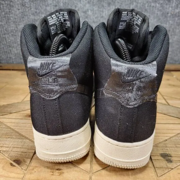 🔥 Nike Air Force 1 High Top Women’s SZ 8 Black White DZ3636-900 Sneakers Shoes