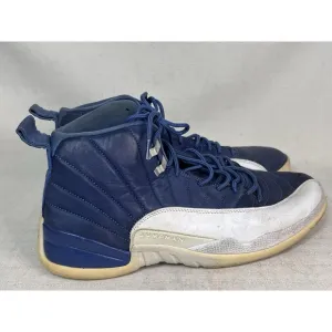 Nike Air Jordan 12 Retro Blue White Mens Size 13 Shoes Sneakers OG