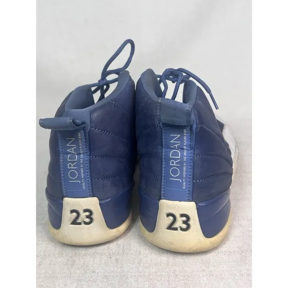 Nike Air Jordan 12 Retro Blue White Mens Size 13 Shoes Sneakers OG