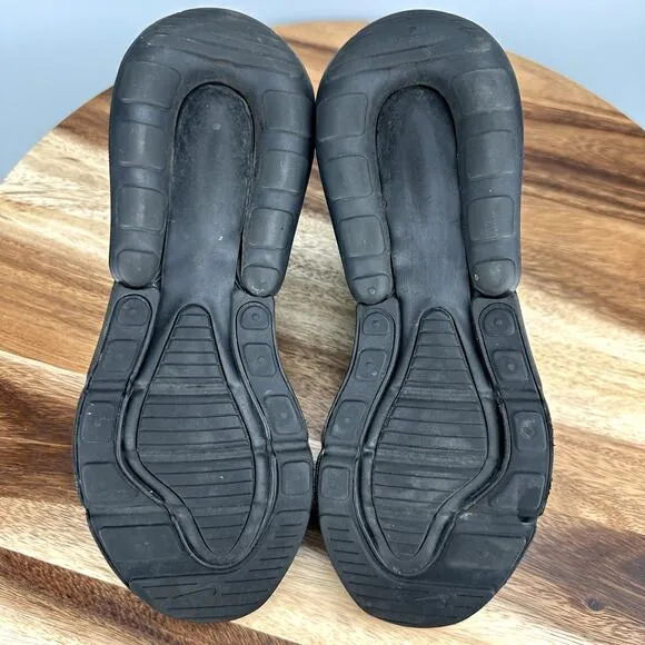 Nike Air Max 270 Triple Black Women's Size 7.5 Sneakers Shoes AH6789-006