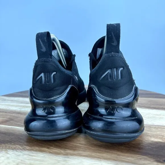 Nike Air Max 270 Triple Black Women's Size 7.5 Sneakers Shoes AH6789-006
