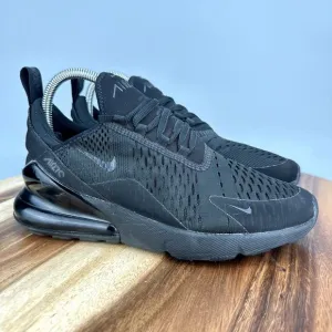 Nike Air Max 270 Triple Black Women's Size 7.5 Sneakers Shoes AH6789-006