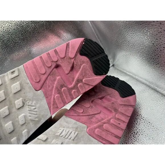 NIKE AIR MAX 90 SLIDES WHITE ROSE PINK SMOKE Sz 15 BQ4635 100 LIGHT INFRARED