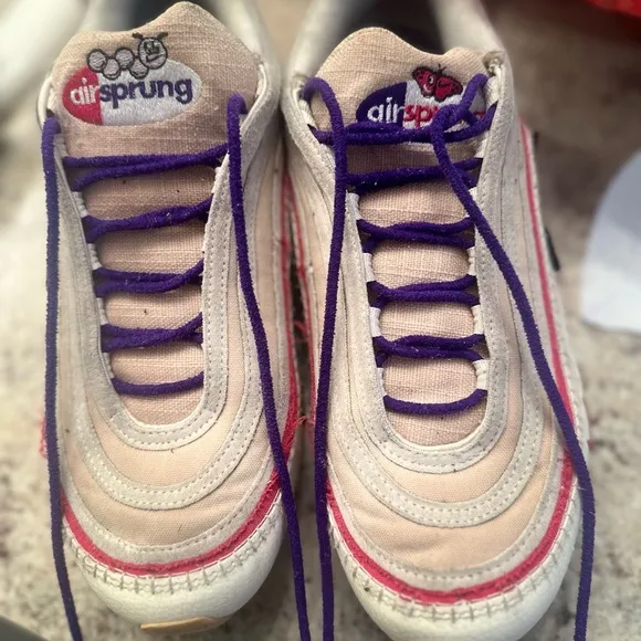 Nike airmax 97 “ Air Sprung Trainers Men’s 9.5 limited edition purple with pink