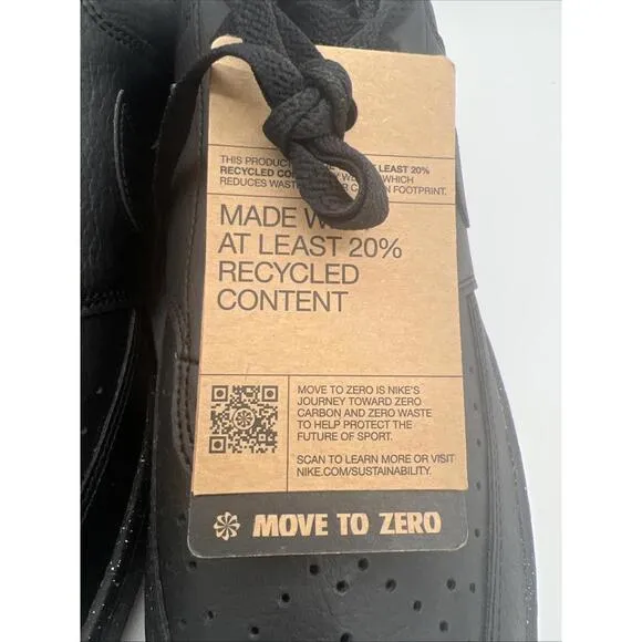 Nike Court Vision Low Next Nature Triple Black Men's Shoe Size 12 DH2987-002