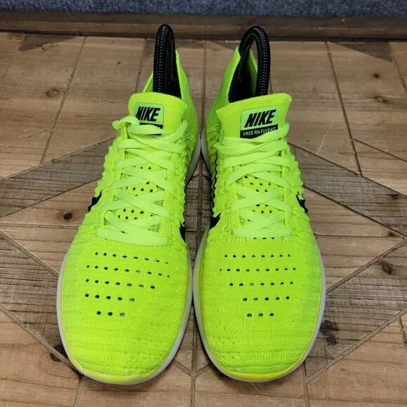 Nike Free RN Flyknit Womens 7 Volt Running Shoes Sneakers Olympic Medal Stand