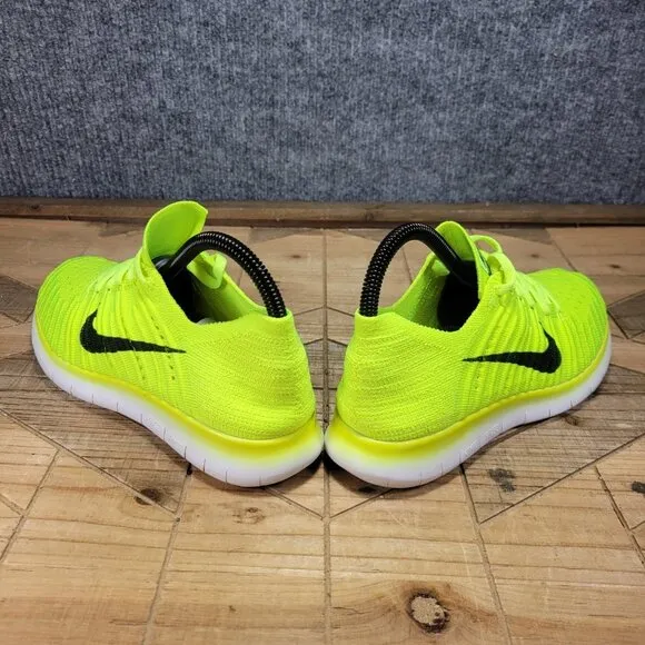Nike Free RN Flyknit Womens 7 Volt Running Shoes Sneakers Olympic Medal Stand