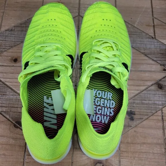 Nike Free RN Flyknit Womens 7 Volt Running Shoes Sneakers Olympic Medal Stand