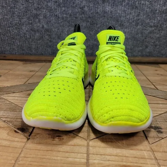 Nike Free RN Flyknit Womens 7 Volt Running Shoes Sneakers Olympic Medal Stand