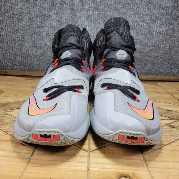 Nike LeBron 13 On Court , 2016 ~ Mens Size 11.5 Gray Black Basketball Sneakers