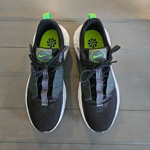 Nike Men's Black &amp; Iron Gray Crater Impact Lace Up Sneaker Shoes Size 12