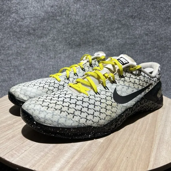 Nike Metcon 4 Men's Size 15 CrossFit Lifting White Trainer Sneakers A02806-107