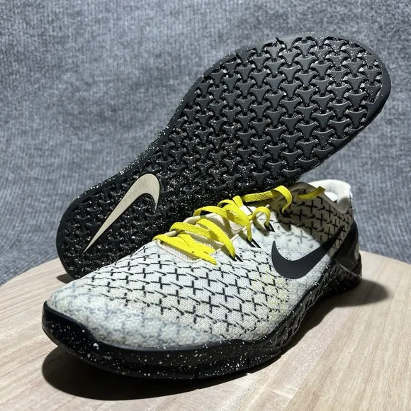 Nike Metcon 4 Men's Size 15 CrossFit Lifting White Trainer Sneakers A02806-107