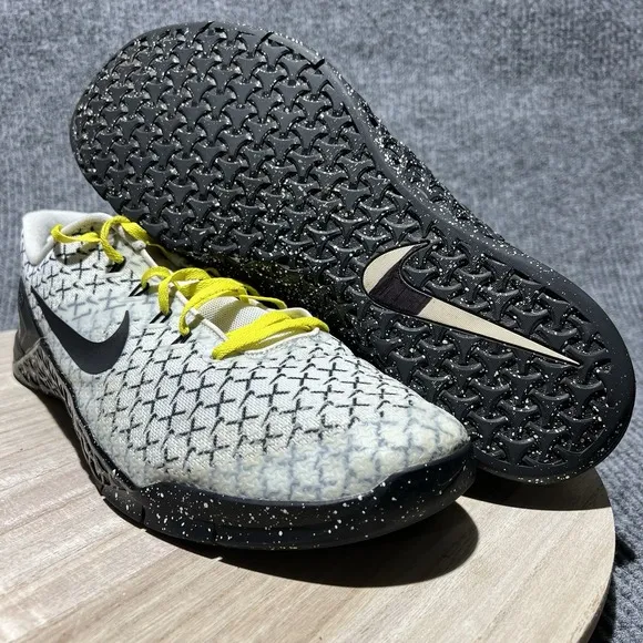 Nike Metcon 4 Men's Size 15 CrossFit Lifting White Trainer Sneakers A02806-107