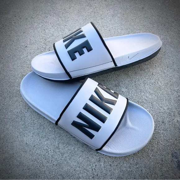 NIKE OFFCOURT SLIDE LIGHT WOLF COOL GREY BLACK OFF