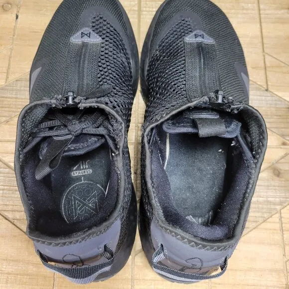 Nike PG 4 Men's Size 9 Basketball Shoes Black Gray Mid Top Trainer Sneakers