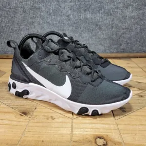Nike Sneakers Men 8M React Element 55 Running Shoes Black Athletic BQ6166-003