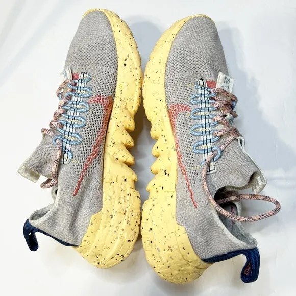 Nike Space Hippie 01 Vast Grey Melon Tint Mesh Running Shoes Sneakers‌‌ Size 6.5