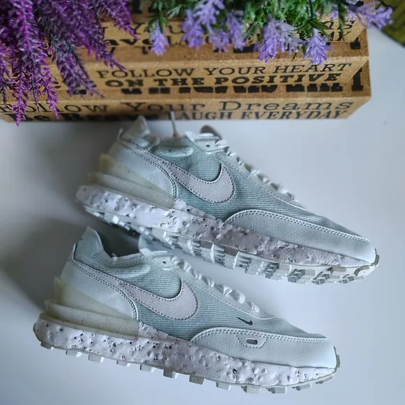 Nike Waffle One Crater Sneakers Size US 7 | New Without Box | Lime