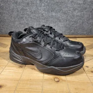 Nike Air Monarch IV Sneakers Triple Black 416355-001 Mens Size 11 4E