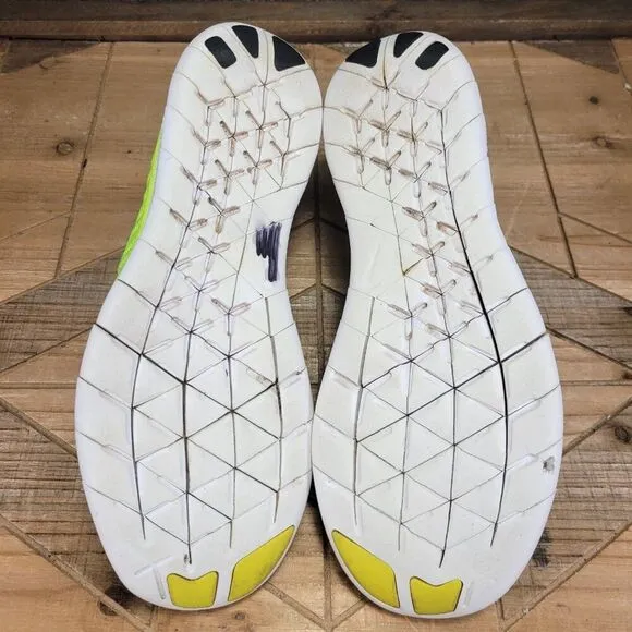 Nike Free RN Flyknit Womens 7 Volt Running Shoes Sneakers Olympic Medal Stand